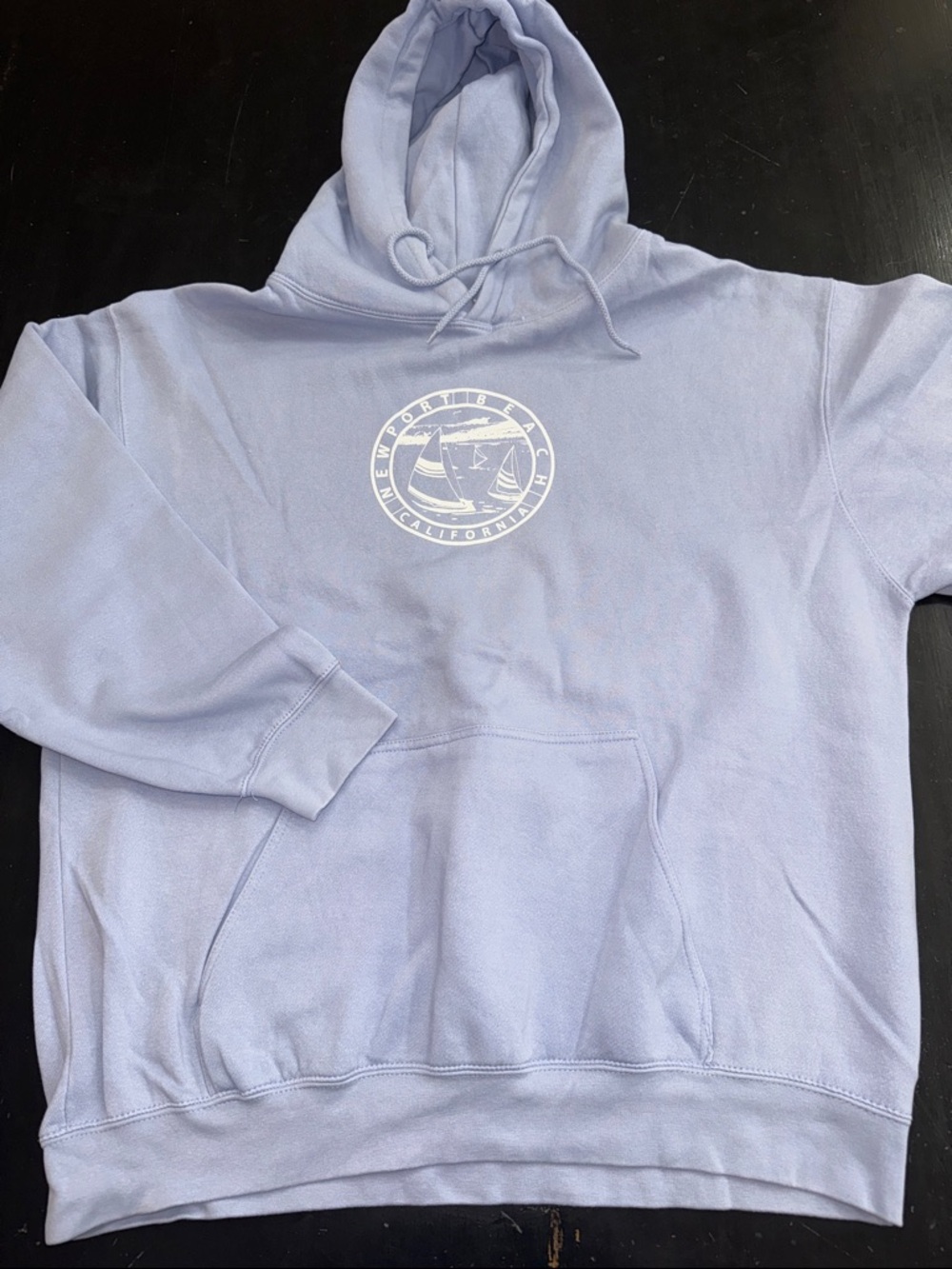 john galt for brandy melville NEWPORT beach lilac purple hoodie/sweatshirt.